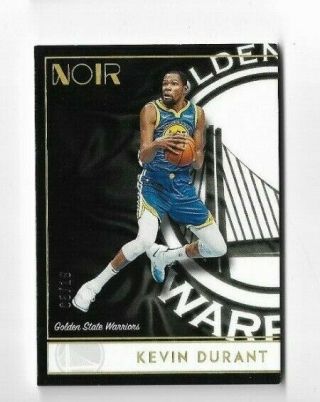 Kevin Durant 2019 Panini Noir Holo Gold Parallel 5/10 - Warriors (a)