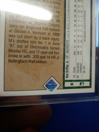 1989 Upper Deck 1 Ken Griffey Jr.  Seattle Mariners RC Rookie HOF EX - MT 8