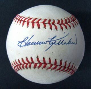 Senators Twins Harmon Killebrew Signed Oal Baseball Autograph Auto Jsa