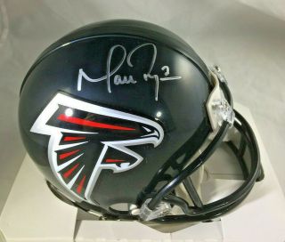 Matt Ryan / Atlanta Falcons Qb / Autographed Falcons Logo Mini Helmet /