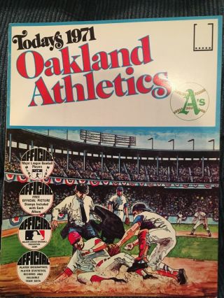 Oakland Athletics 1971 Dell Stamp Book Reggie Jackson & Others