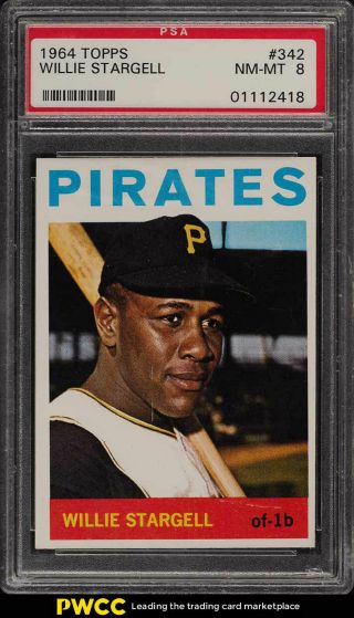 1964 Topps Willie Stargell 342 Psa 8 Nm - Mt (pwcc)