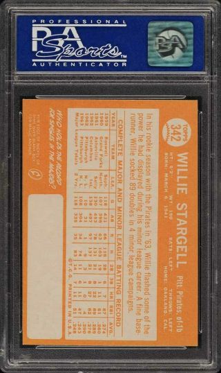 1964 Topps Willie Stargell 342 PSA 8 NM - MT (PWCC) 2