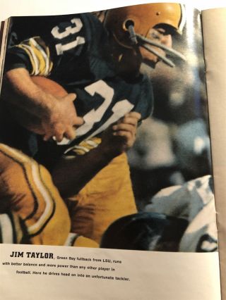 1961 Sports Illustrated LOS ANGELES Rams JIM ARNETT Jim TAYLOR Jim BROWN Layne 4