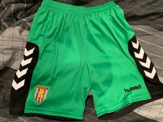 Rare Vintage Aston Villa Hummel Green Shorts 32 " 04/05 05/06 06/07 Goalkeeper Gk