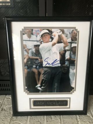 Jack Nicklaus Signed 8x10 Golf Photo Autographed With Certification