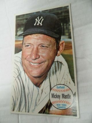1964 Topps Giants 25 Mickey Mantle York Yankees