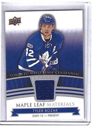 Tyler Bozak 2017 - 18 Toronto Maple Leafs Centennial Jersey Card Ml - Tb