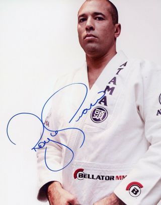 Royce Gracie Authentic Hand - Signed " Bellator Ufc Mma " 8x10 Photo