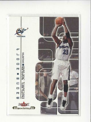2001 - 02 Fleer Maximum Floor Score 12 Michael Jordan Wizards