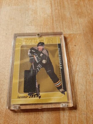 2000 In The Game Be A Player Jersey - Jj - 1 Jaromir Jagr Card - Crease