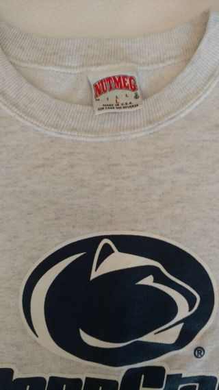 Penn State Big Ten Football Champions Rose Bowl 1994 Grey Sweatshirt size large 3