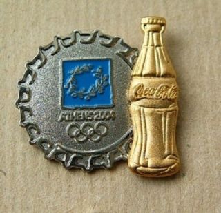 Athens 2004 Olympic Pins Usa Us Olympic Commitee Coca Cola Sponsor