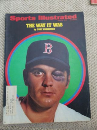 1970 Tony Conigliaro Red Sox Sports Illustrated June 22,  1970 Bo Sox Legend