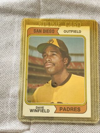 1974 Topps 456 Dave Winfield Padres Rc Rookie Card
