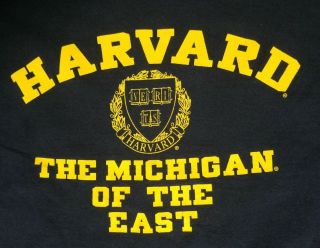 Harvard University The Michigan of the East Adult Blue 2XL TShirt 4