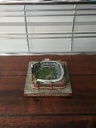 10 Years Of Coors Field Stadium Statue Bd&a 2004 Collectors Edition