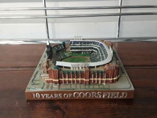 10 Years of Coors Field Stadium Statue BD&A 2004 Collectors edition 2