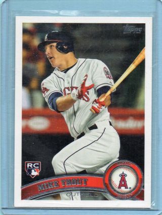 2011 Topps Update Us175 Mike Trout Angels Rc Rookie