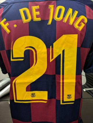Frenkie De Jong 21 Fc Barcelona Home Jersey Season 19/20 Usa