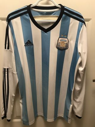 Adidas 2013/14 Argentina Long Sleeve Jersey Shirt Camiseta Soccer Football Afa