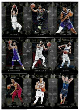 Luka Doncic Trae Young Rc 2018 - 19 Panini Select Rookie 1 - 100 Concourse Set (34)