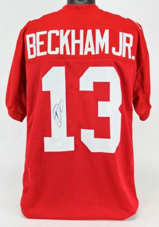 Odell Beckham Jr.  Signed Giants Jersey (leaf) 3×pro Bowl (2014–2016) Receiver