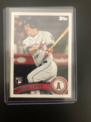 Mike Trout 2011 Topps Update Series Us175 Rc Angels Rookie