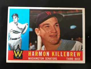 1960 Topps Harmon Killebrew Baseball Card - Vintage