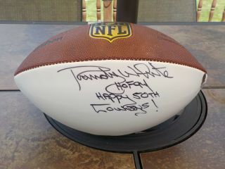 Dallas Cowboys Randy White Hof Autograph Full Size Football Beckett Rare