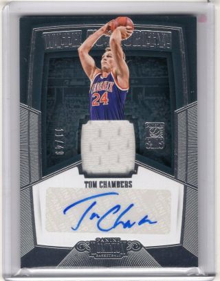 Tom Chambers 2018 - 19 Dominion Patch Auto 11/49