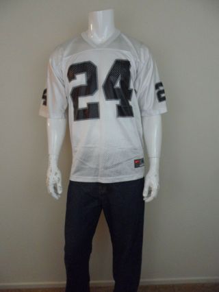 Charles Woodson Mens Nike Oakland Raiders Football White Black Nfl Jersey Size M
