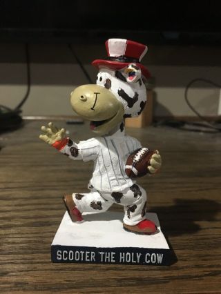 Scooter The Holy Cow Football Mini Bobble Head Staten Island Yankees