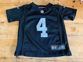 Oakland Los Angeles Raiders 4t 4 Carr Black Nfl Nike Jersey Pre - Owned