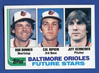 1982 Topps 21 Cal Ripken Jr Rc Hof Baltimore Orioles Ex/mt,  " Centered "