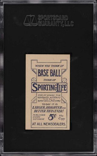 1911 M116 Sporting Life Hughie Jennings PASTEL SGC 4 VGEX (PWCC) 2