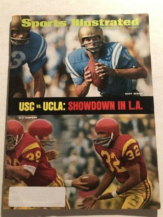1967 Sports Illustrated Ucla Bruins Vs Usc Trojans Oj Simpson Showdown In La