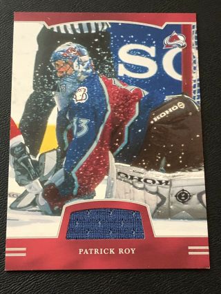 2002 - 03 Itg Be A Player First Edition Patrick Roy Jersey Card Avalanche