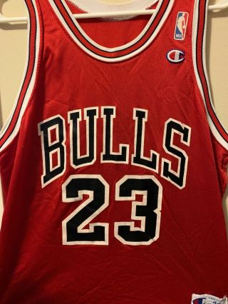Mens Vintage Authentic Champion Michael Jordan Chicago Bulls Jersey Size 44