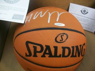 Andrew Wiggins UDA Signed Basketball Upper Deck Auto Signature Ball 2