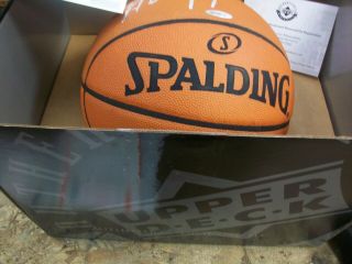 Andrew Wiggins UDA Signed Basketball Upper Deck Auto Signature Ball 3