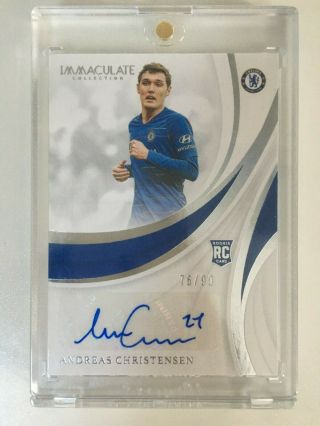 2019 Immaculate Soccer Andreas Christensen Rc Auto Chelsea Fc /99
