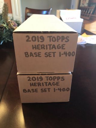 2019 Topps Heritage Baseball Complete Set 1 - 400 2
