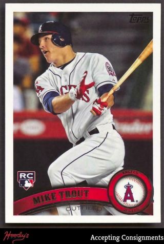 2011 Topps Update Us175 Mike Trout Rc Angels Rookie