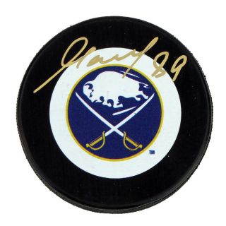 Alexander Mogilny Autographed Buffalo Sabres Hockey Puck