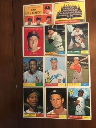 1961 Topps Baseball 209 Different,  Poor To Good