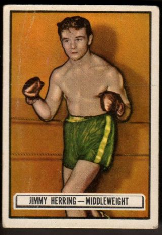 1951 Topps Ringside Boxing,  Jimmy Herring,  91,  Vg,