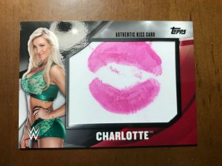 2016 Topps Wwe Divas Revolution Charlotte Flair Kiss Card 04/99