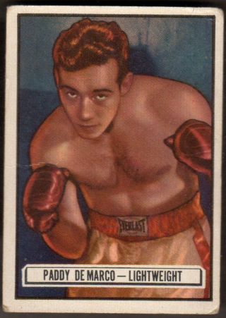 1951 Topps Ringside Boxing,  Paddy De Marco,  94,  Vg,