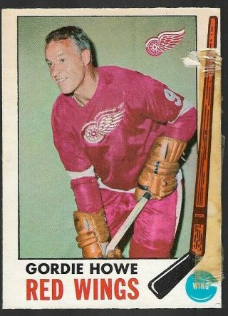 69/70 Opc 61 Gordie Howe With Sticker Stamp " Good - "
